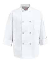 Eight Pearl Button Chef Coat