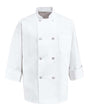 Chef Designs Eight Pearl Button Chef Coat - Tall Sizes