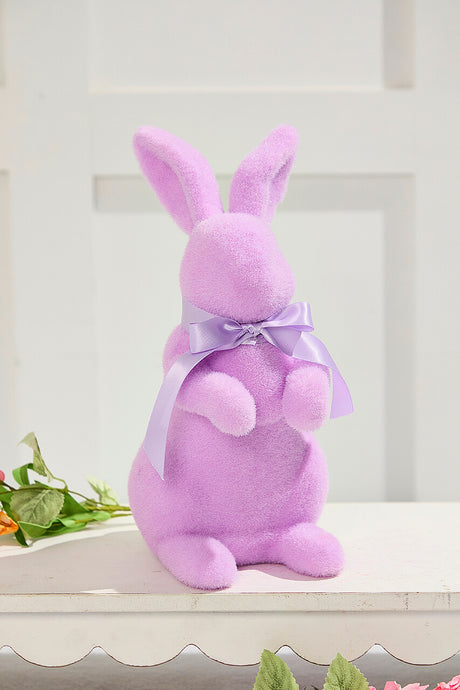 11" Flocked Easter Bunny