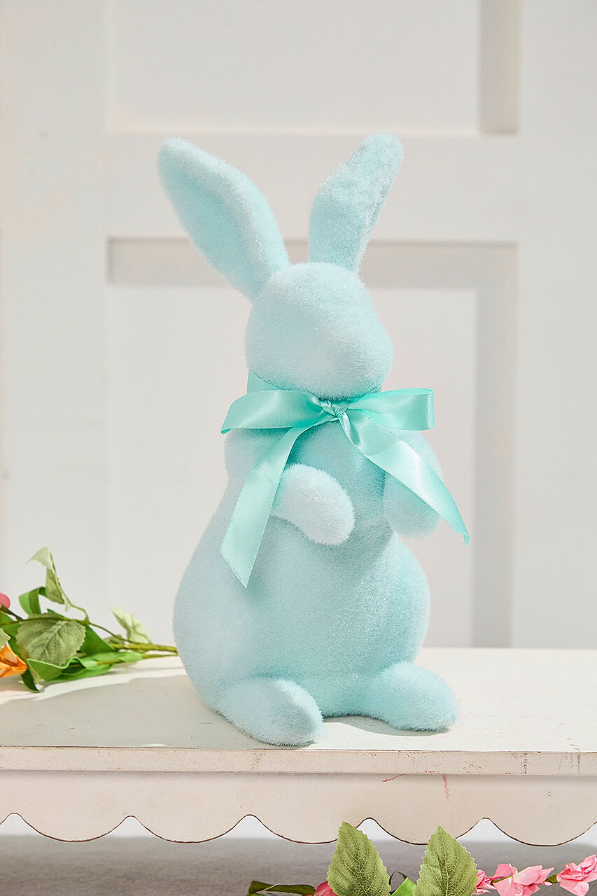 11" Flocked Easter Bunny