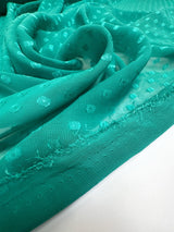 Polyester Chiffon Graphic Green Blue