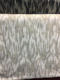 Modern Alyssa Chenille Fabric - White Cream Ikat, 58" Width (1 Yard)
