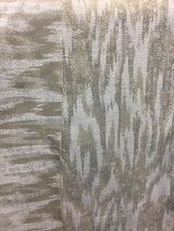 Modern Alyssa Chenille Fabric - White Cream Ikat, 58" Width (1 Yard)