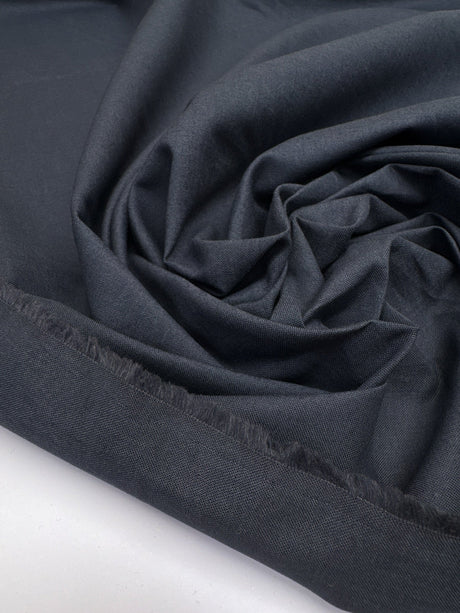 Cotton Poplin Gray-Blue