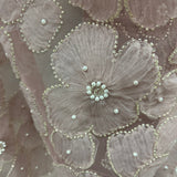 Beaded 3D Floral Lace Fabric