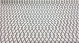 Robert Allen Fret Cotton Fabric - Ivory Graphite Gray Fret Pattern, 55" Width (1 Yard)