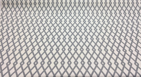 Robert Allen Fret Cotton Fabric - Ivory Graphite Gray Fret Pattern, 55" Width (1 Yard)