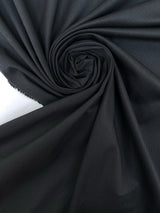 Black Cotton Elastane Twill