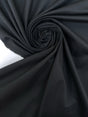 Black Cotton Elastane Twill