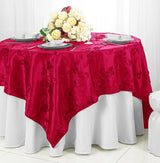Seamless Ribbon Taffeta Square Table Overlay Linen