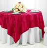 Seamless Ribbon Taffeta Square Table Overlay Linen