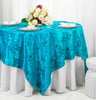 Seamless Ribbon Taffeta Square Table Overlay Linen