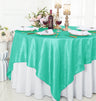 Seamless Crushed Taffeta Square Table Overlay for Events
