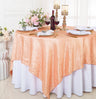 Seamless Square Crushed Taffeta Table Overlay 240GSM Fabric