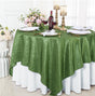 Square Crushed Taffeta Table Overlay 85x85 Clover Green
