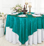 Crushed Taffeta Table Overlay 85x85 Square Oasis