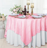 Seamless Crushed Taffeta Square Table Overlay for Events