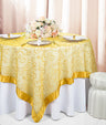 Seamless Embroidered Organza Table Overlay for Elegant Dining