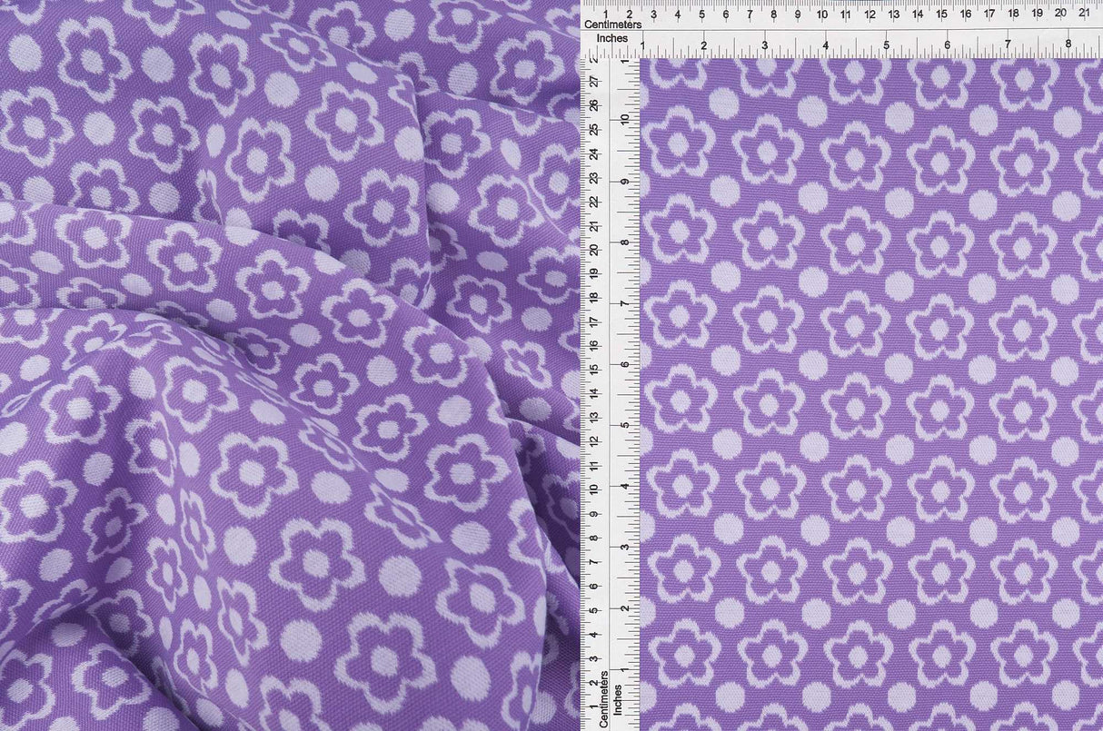 Double Knit Jacquard Floral Fabric