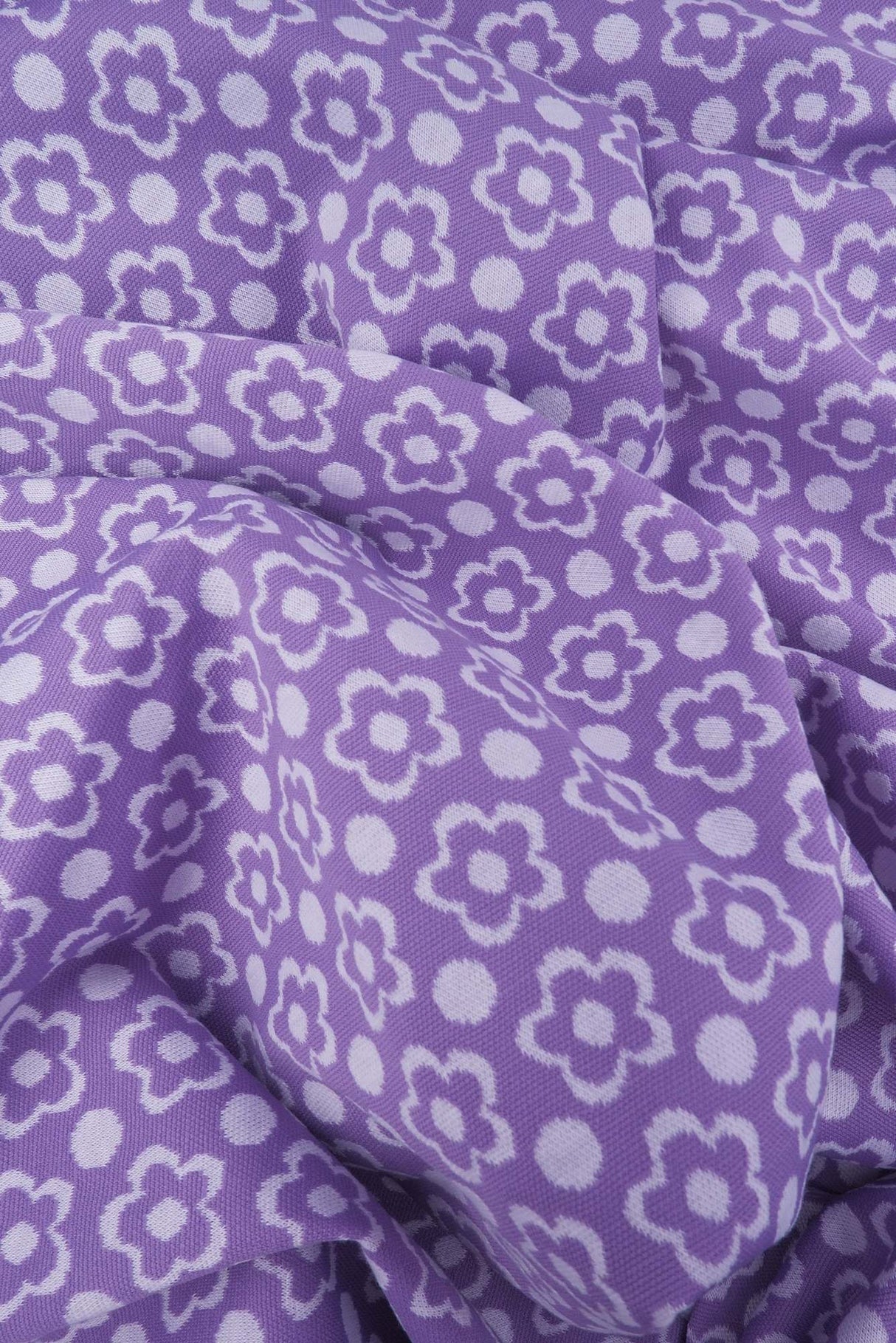 Double Knit Jacquard Floral Fabric