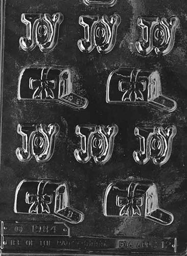 Mailbox and Joy Chocolate Mold - LPC012