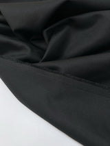 Black Cotton Twill Suit Fabric