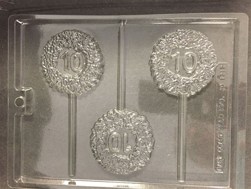 Happy Anniversary Wreath Pop 10 Chocolate Mold
