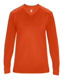 Camiseta femenina Ultimate SoftLock™ de manga larga con cuello en V
