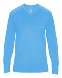 Camiseta femenina Ultimate SoftLock™ de manga larga con cuello en V