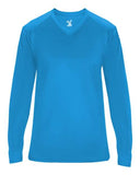Camiseta femenina Ultimate SoftLock™ de manga larga con cuello en V