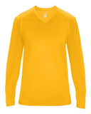 Camiseta femenina Ultimate SoftLock™ de manga larga con cuello en V