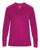Camiseta femenina Ultimate SoftLock™ de manga larga con cuello en V