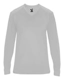 Camiseta femenina Ultimate SoftLock™ de manga larga con cuello en V