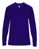 Camiseta femenina Ultimate SoftLock™ de manga larga con cuello en V