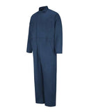 Red Kap Men's Tall Button-Front Cotton Coverall