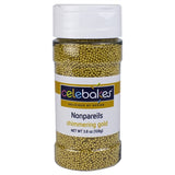 Shimmering Gold Nonpareils - 3.8 Ounce
