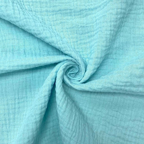 Double Layer Cotton Gauze Fabric - Soft Double Layer Muslin, 46/48" Width (1 Yard)