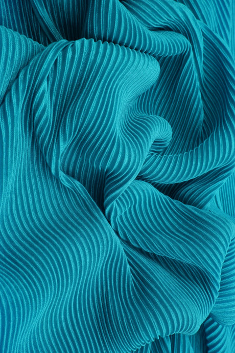 1 Yard Bodre Fabric / Interlock Pleated, 58/60? Wide 100% Polyester