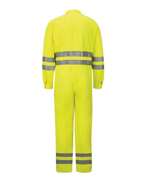 Hi-Vis Deluxe Coverall with Reflective Trim - CoolTouch® 2 - 7 oz.