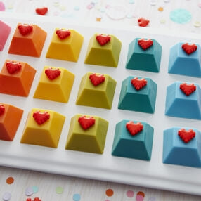 Molde de silicona para chocolate con gemas