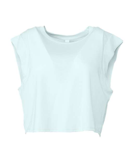 BELLA + CANVAS 8483 Women's Festival Crop Tank in Ice Blue Triblend