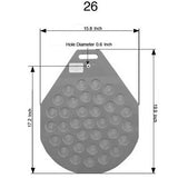 Divider-Rounder Molding Plate 36 Part # 26 - Erika 2/36, Item Number S066/3