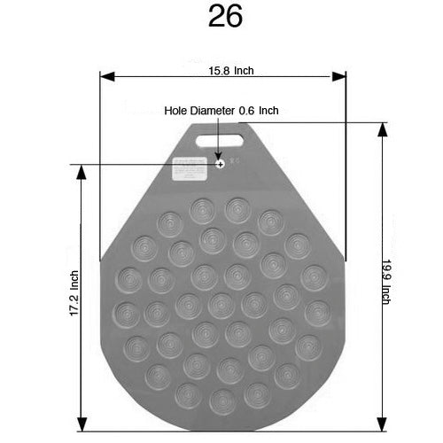 Divider-Rounder Molding Plate 36 Part # 26 - Erika 2/36, Item Number S066/3