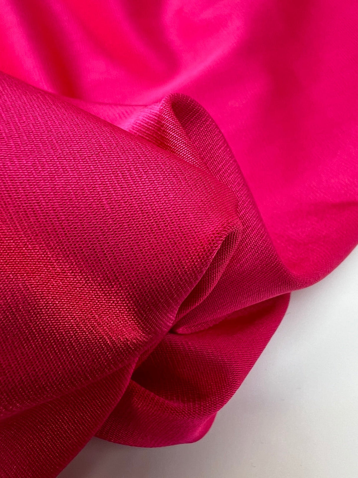 Viscose Knitted Moiré Pink Stretch Fabric