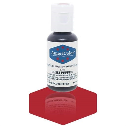 Chili Pepper Soft Gel Paste Food Color - AmeriColor 157