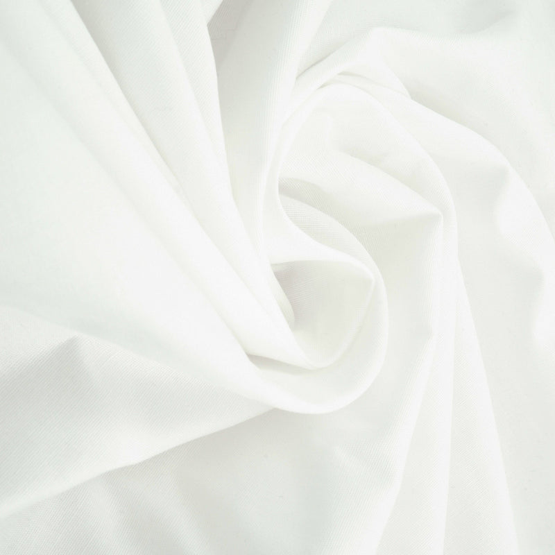 Stretch Cotton Poplin Solid Woven Fabric