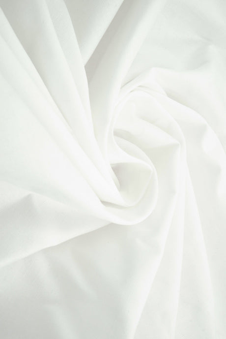 Stretch Cotton Poplin Solid Woven Fabric