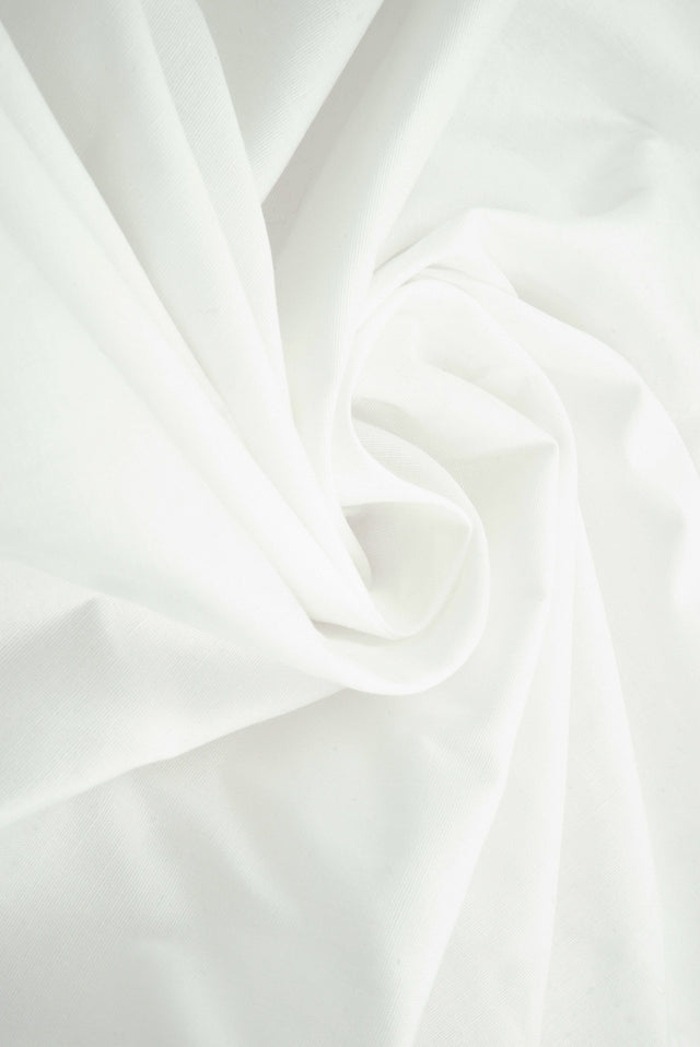 Stretch Cotton Poplin Solid Woven Fabric