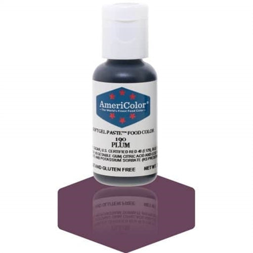 Plum Soft Gel Paste Food Color - AmeriColor 190