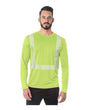 Bayside Unisex USA-Made Hi-Visibility Long Sleeve Performance T-Shirt - Segmented Tape